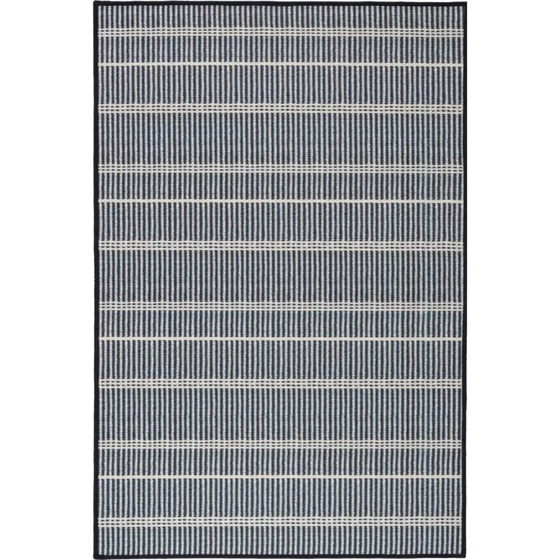 Samson Black Machine Washable Rug