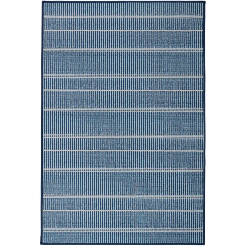Samson Blue Machine Washable Rug