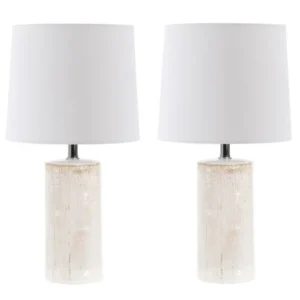 Safavieh Jonie Ceramic Table Lamp Set Of 2 - Ivory | Table Lamps | Modishstore