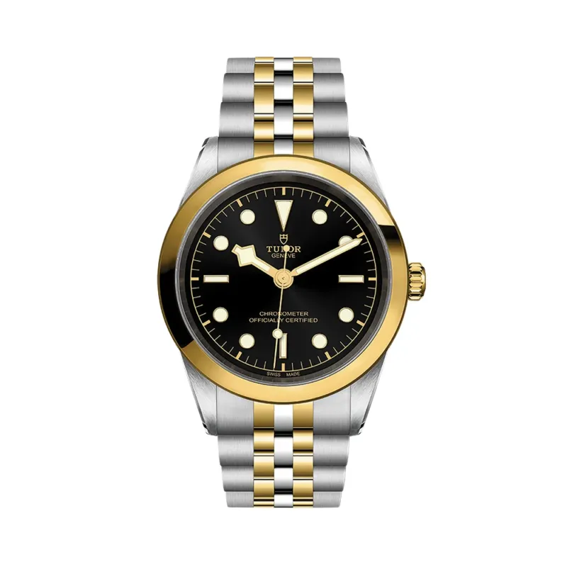 Tudor Black Bay One S&G 41mm with black dial on a two tone gold and steel bracelet