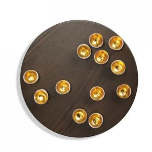 Wall Play Round Substrate 'Gold Seed by Gold Leaf Design Group | Wall Decor | Modishstore
