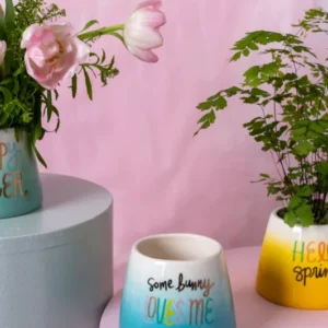 Easter Cheer Pot Set of 4 By Accent Decor | Planters, Troughs & Cachepots | Modishstore - 1
