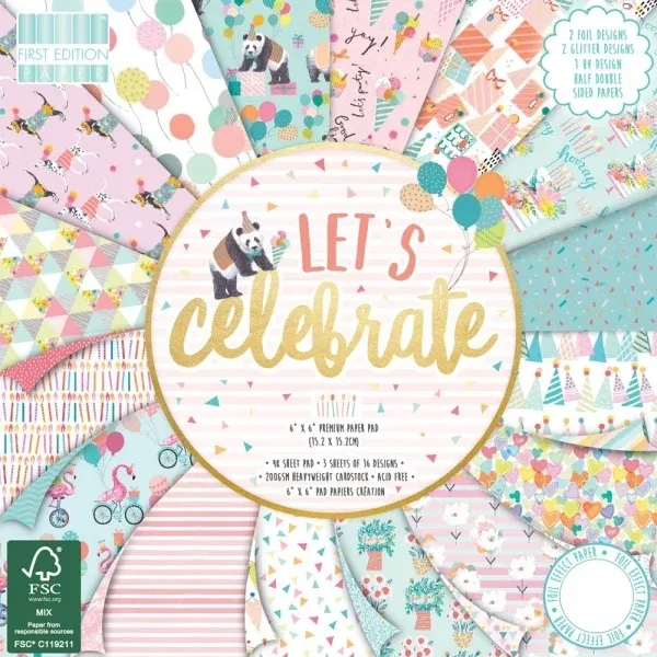 FE 6x6 Pad - Lets Celebrate