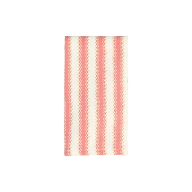 Atlântica Red Printed Napkin, 100% Cotton