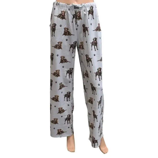 Chocolate Labrador Pajama Pants — E & S Pets