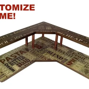 CUSTOMIZABLE Counter Caddies™ - CULINARY Theme - CORNER Shelf