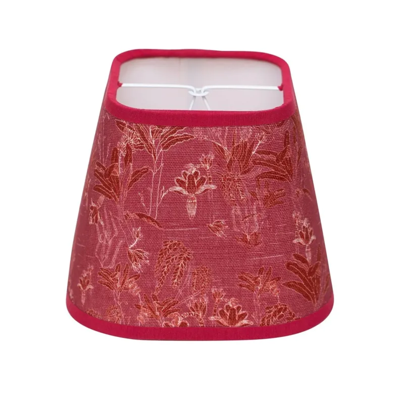 Tropicalia | Savannah Red 6" Oblong Candle Clip Lampshade