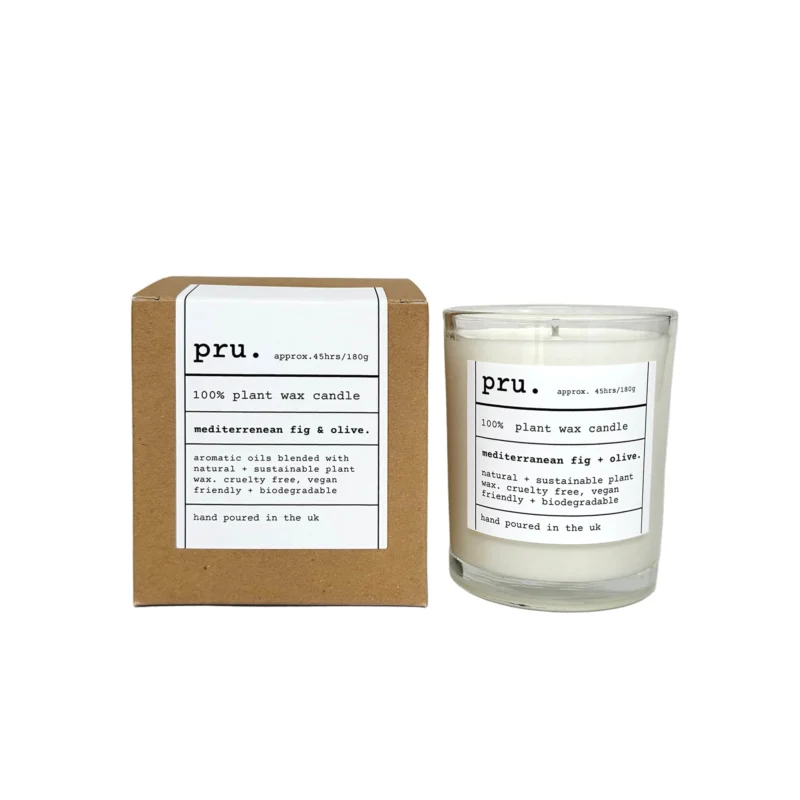 100% Plant Wax Candle - Mediterranean Fig + Olive