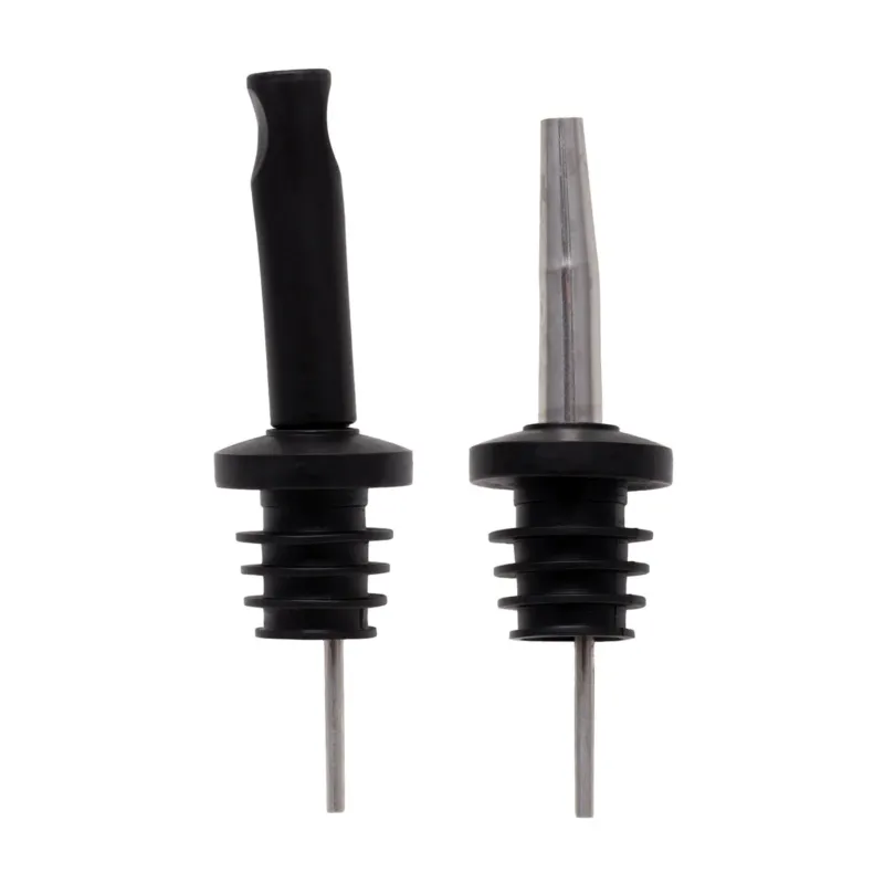 BarConic® Stainless Steel Pourer with Oversize Cork and Dust Cap - 6 pack
