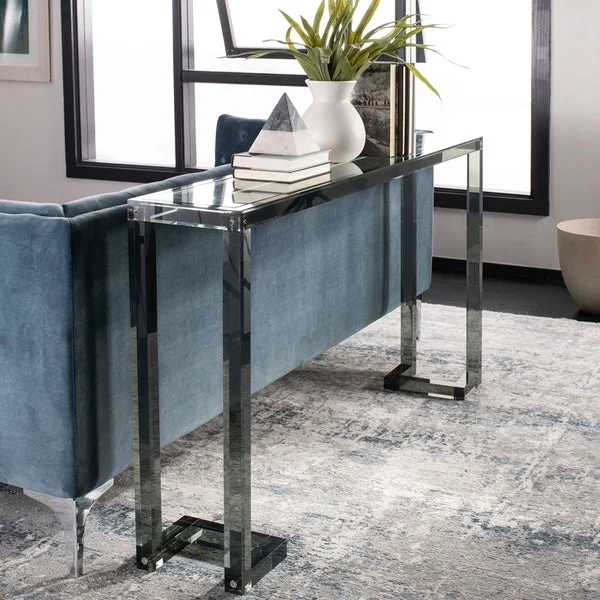 Safavieh Benji Acrylic Console Table - Black | Console Tables | Modishstore