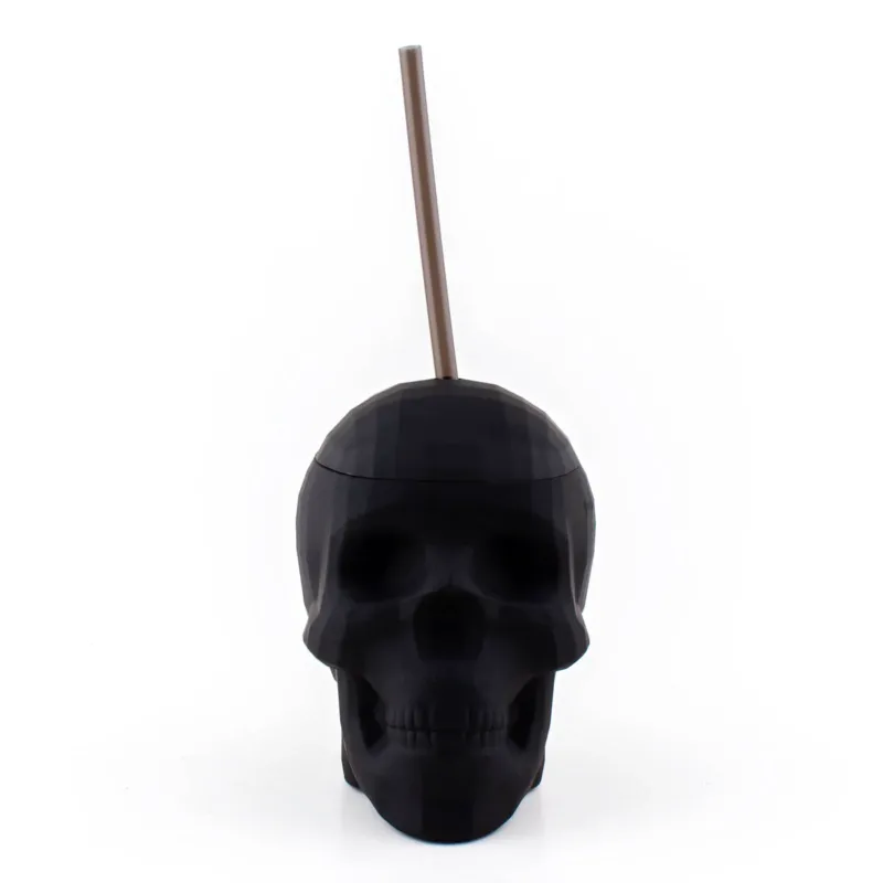 Skull Cup w/ Straw and Lid - 22 ounce (Color Options)
