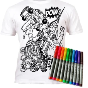 Splat Planet PYO T-Shirt: Super Hero (Size 5-6 Years)