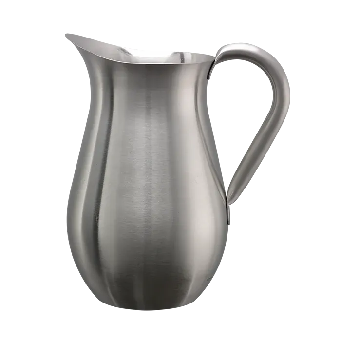 Service Ideas Bell Pitcher, 2 L, Stainless Steel